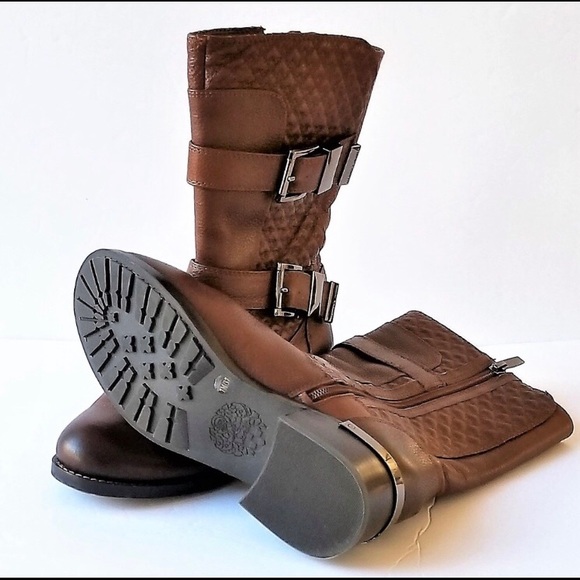 Vince Camuto Mid-Calf Leather Boots Women’s 7M NEW - Picture 2 of 7